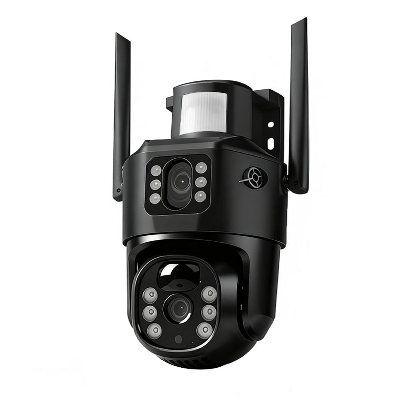 T-DAY 4G Cámara de seguridad solar Con doble lente (8Mpx HD)