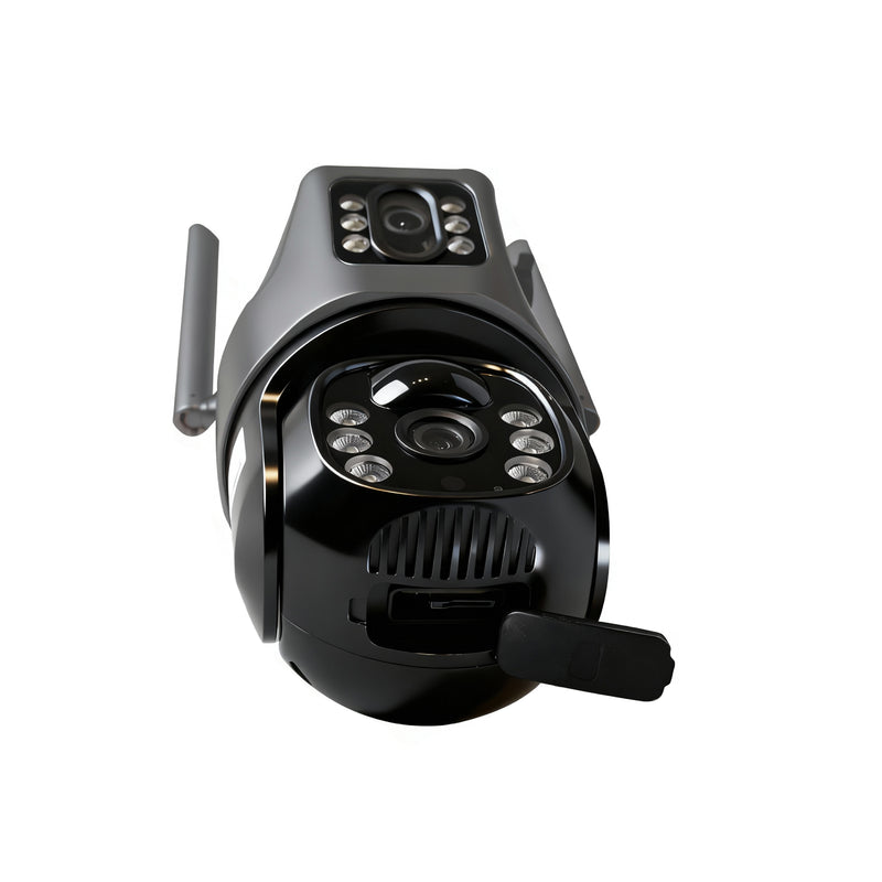 T-DAY 4G Cámara de seguridad solar Con doble lente (8Mpx HD)