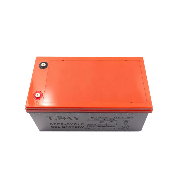 T-DAY Batería Solar de Gel de Ciclo Profundo 12V 200Ah