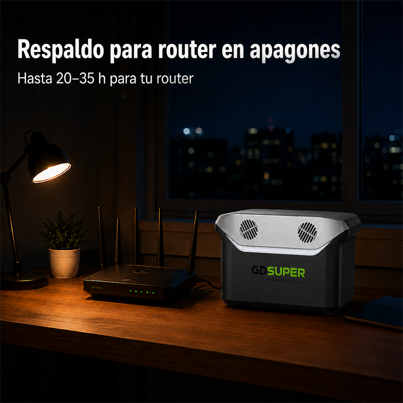 T-DAY Estación de energía portátil 500W con batería LiFePO4, salida AC 110V, USB, Type-C, DC y carga inalámbrica