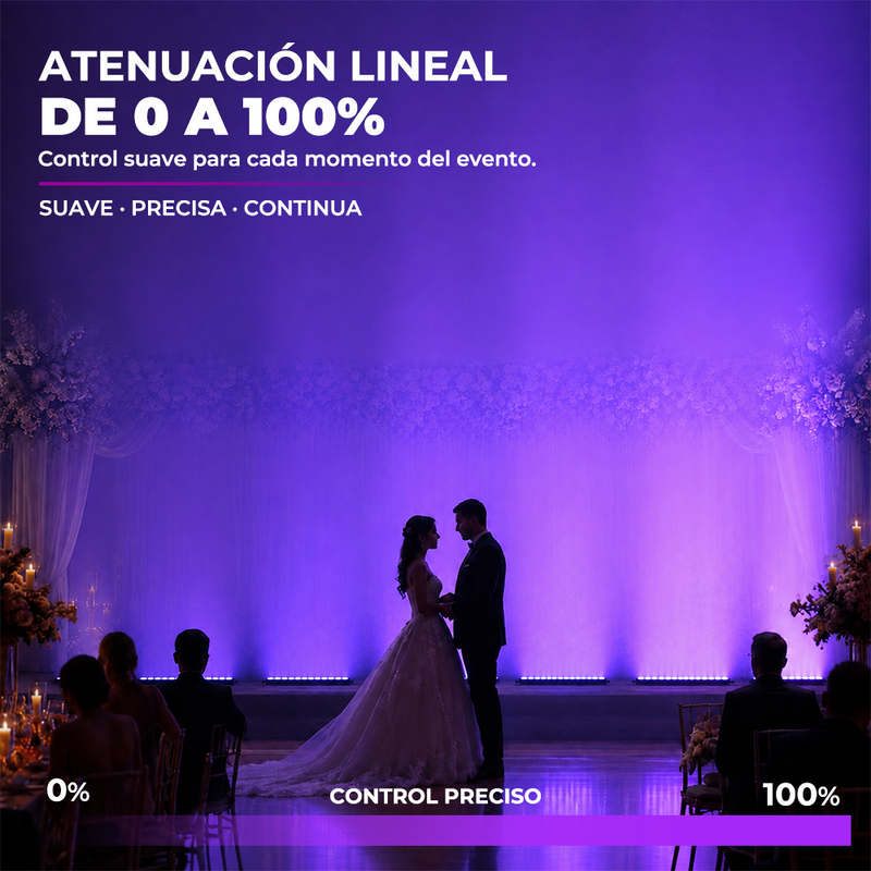 T-DAY Lámpara Cortina LED RGB 40 Luces 150W con Control por Píxel y DMX512