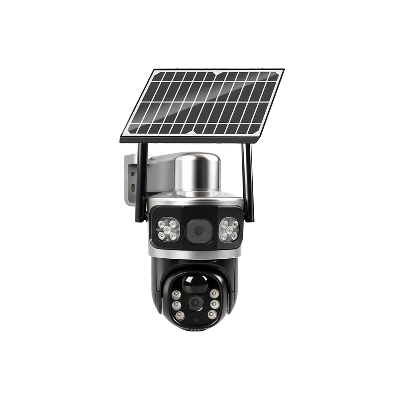 T-DAY 4G Cámara de Seguridad Solar Con doble lente (10Mpx HD)				 				 				 				 				 				 				 			T-DAY 4G Cámara de Seguridad Solar Con doble lente (10Mpx HD)