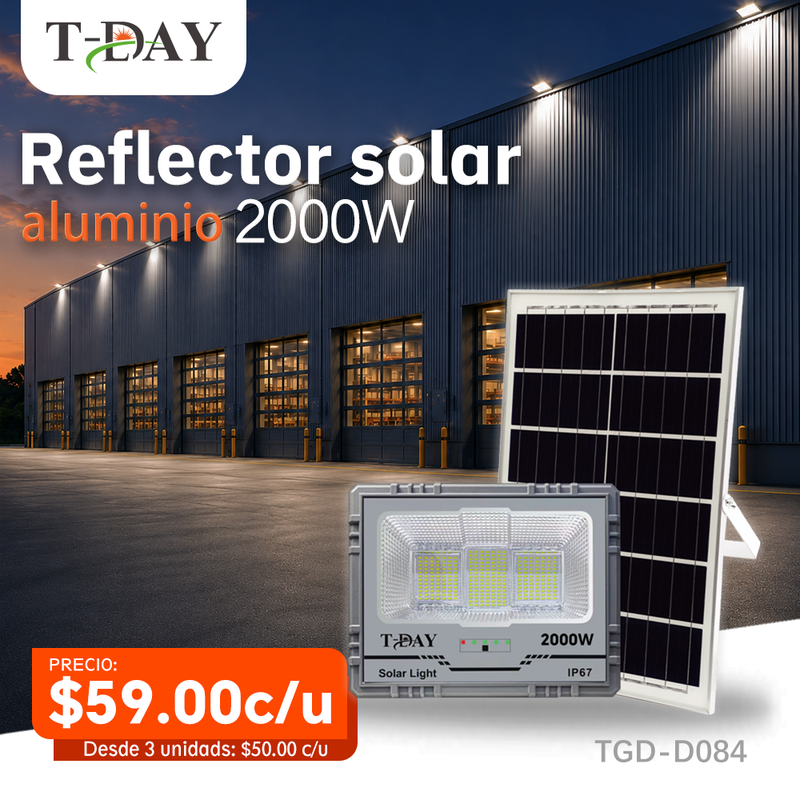 T-DAY Reflector solar de aluminio 2000W - Serie Tiangong 1