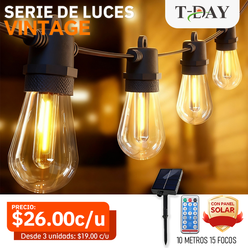 T-DAY Serie de luces Solar