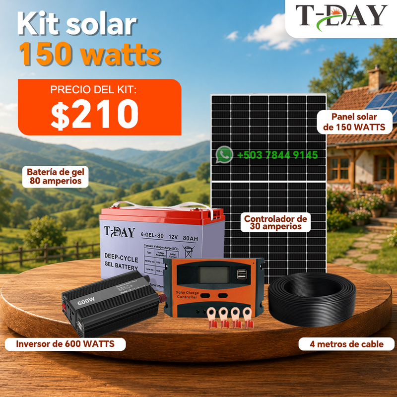 T-DAY Kit Solar de 150W