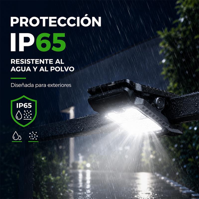 T-DAY Lámpara Solar LED Tipo Clip con Sensor de Movimiento