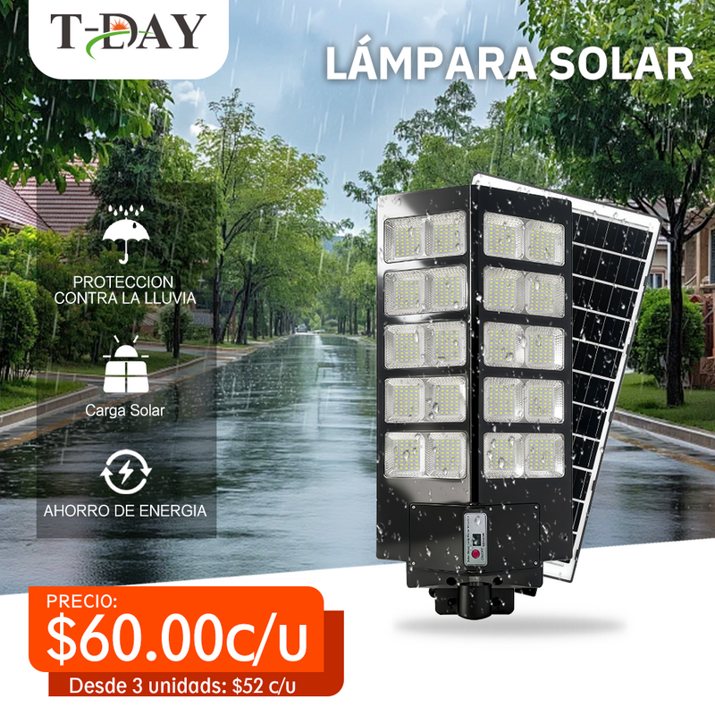 T-DAY 4000w Lámpara Solar Exterior de ángulo amplio