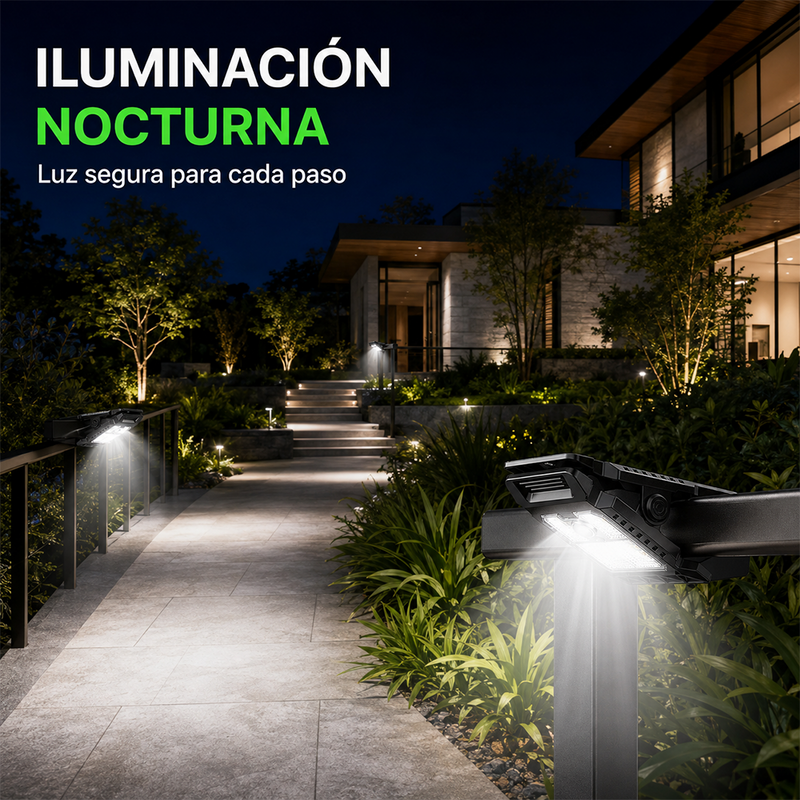 T-DAY Lámpara Solar LED Tipo Clip con Sensor de Movimiento