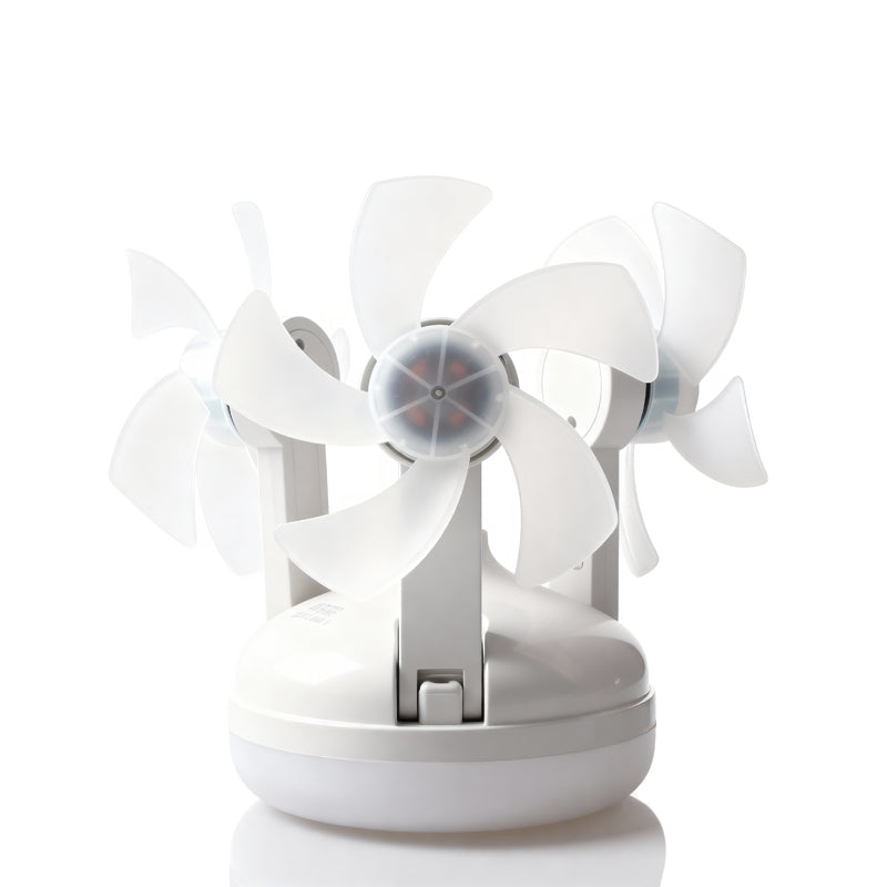 T-DAY 50W Lámpara-Ventilador con 3 cabezas y diseño de dron