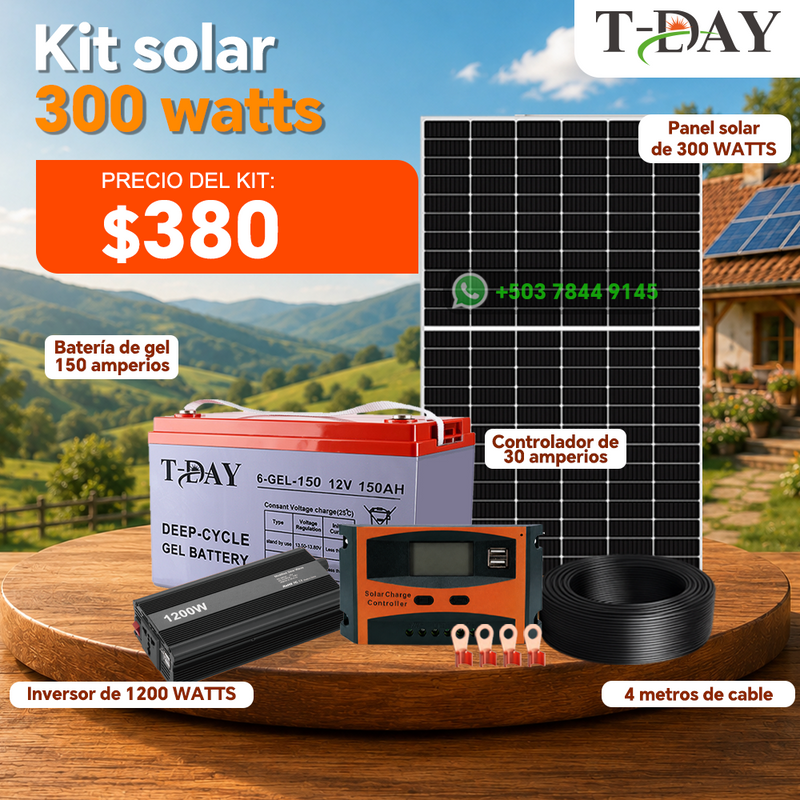 T-DAY Kit Solar de 300W