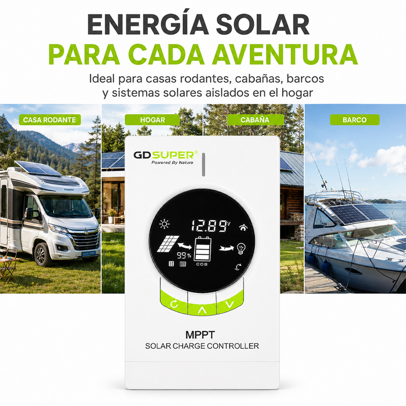 T-DAY Controlador Solar MPPT 50A (12V/24V/36V/48V)