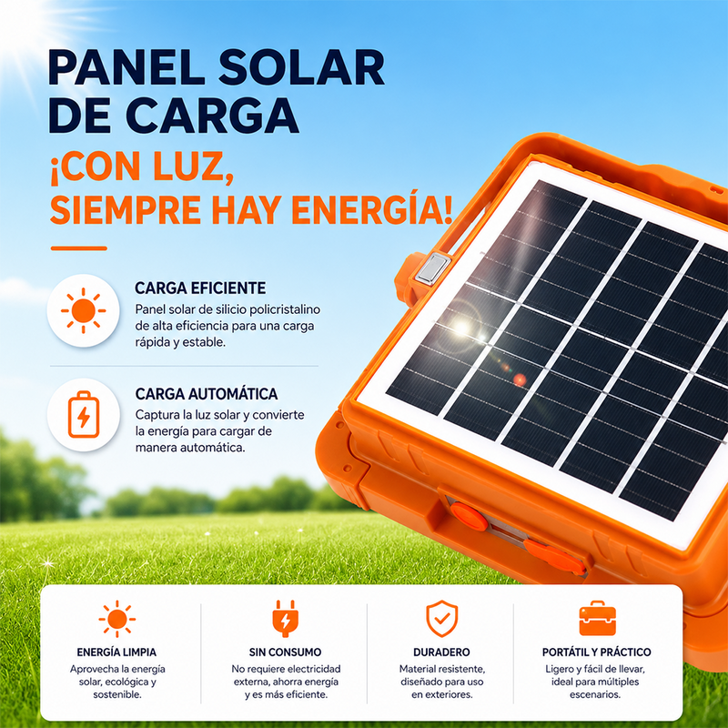 T-DAY Reflector Solar de 200W en ABS con 336 luces LED y tres modos de luz