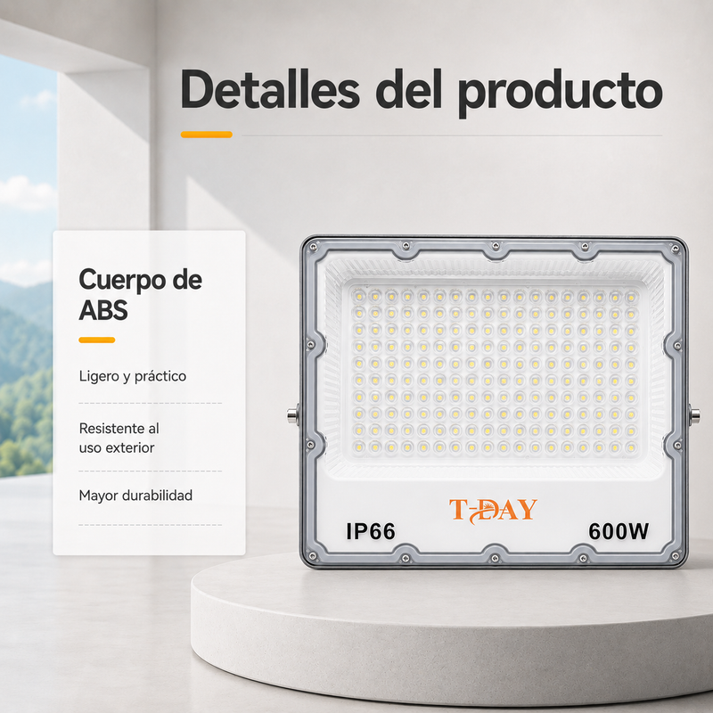 T-DAY Reflector LED Enchufable 600W