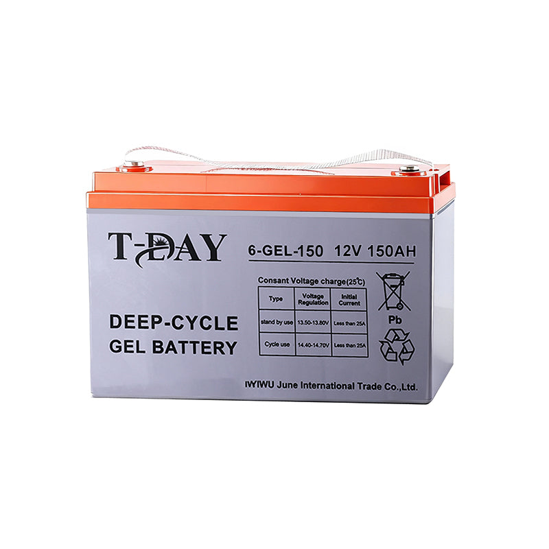 T-DAY Batería Solar de Gel de Ciclo Profundo 12V 150Ah
