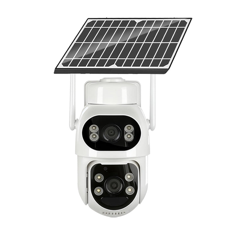 T-DAY 4G Cámara de Seguridad Solar Con doble lente (10Mpx HD)