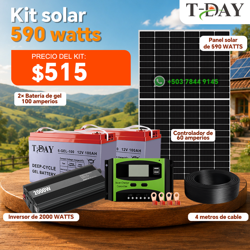 T-DAY Kit Solar de 590W