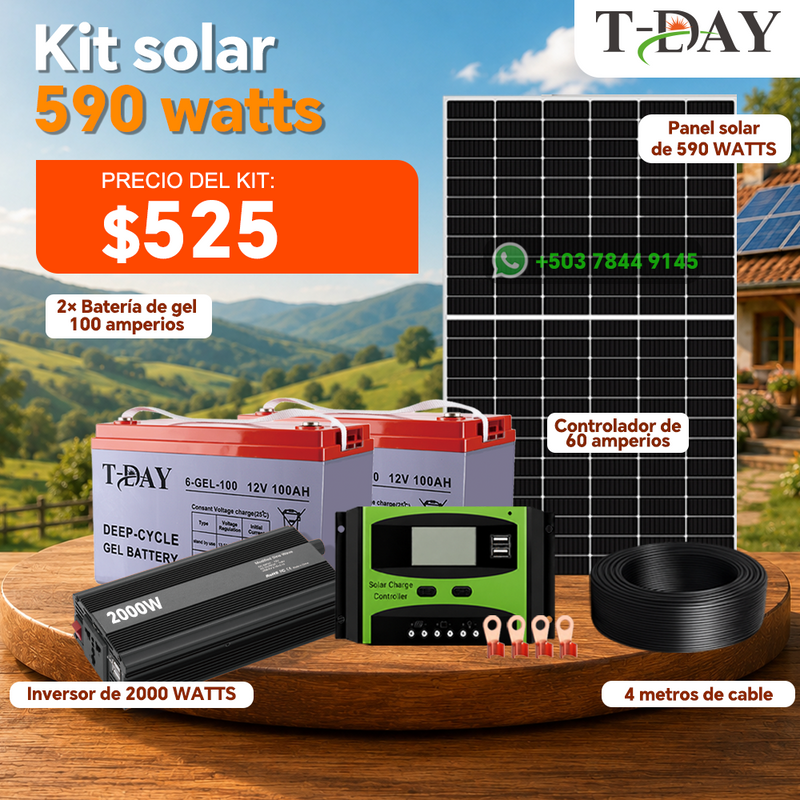 T-DAY Kit Solar de 590W