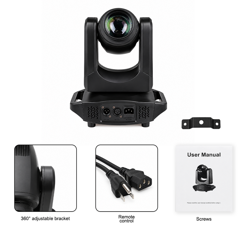 T-DAY Cabeza Móvil Beam LED 150W con Aro de Luz, Prisma de 18 Caras y DMX512