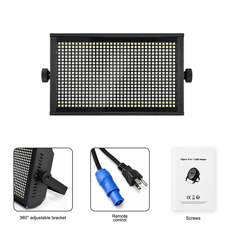 T-DAY Luz Estroboscópica LED FLASH con Efecto Píxel DMX512 y RDM
