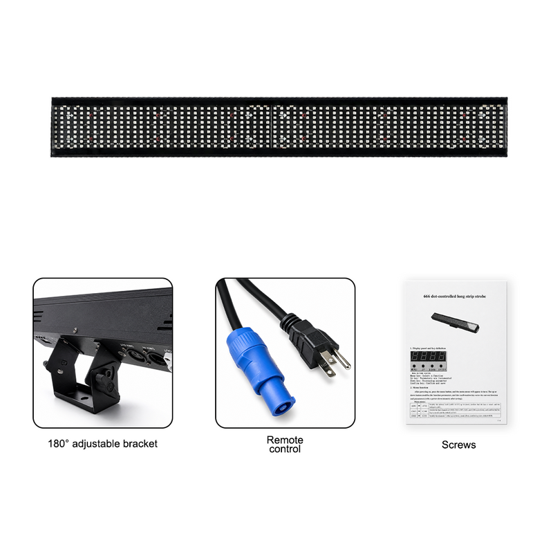 T-DAY Barra LED Pixel RGB con 666 LEDs y Efectos Dinámicos DMX512