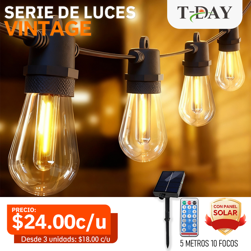 T-DAY Serie de luces Solar