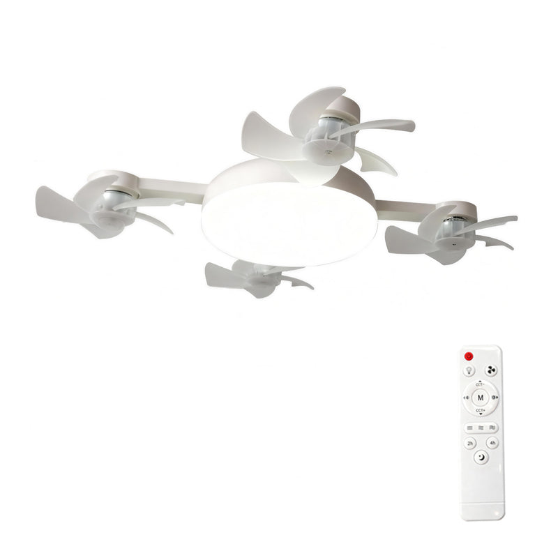 T-DAY 60W Lámpara-Ventilador con 4 cabezas y diseño de dron