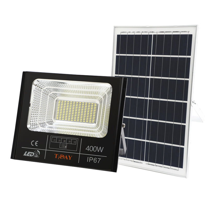 T-DAY Reflector Solar de aluminio die-cast de 400W con tres modos de luz
