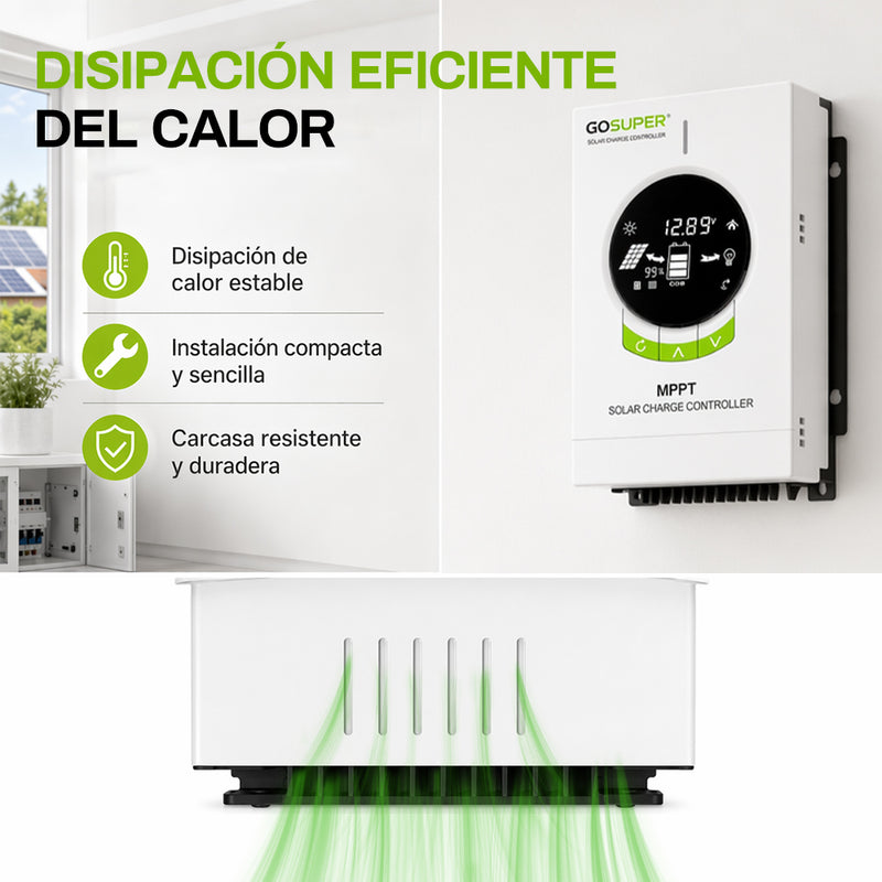 T-DAY Controlador Solar MPPT 30A (12V/24V)
