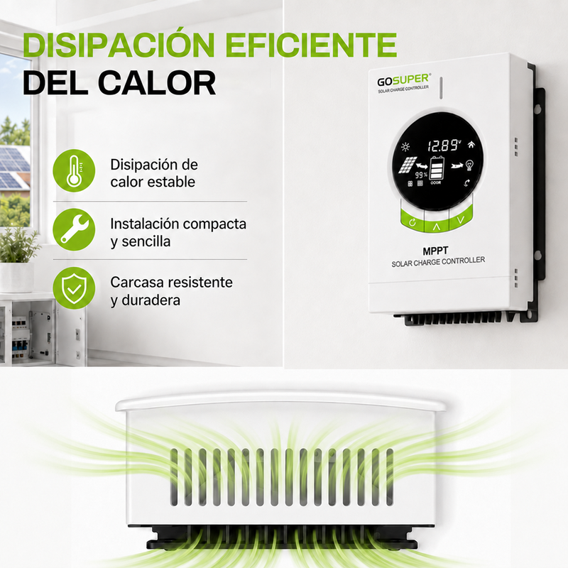 T-DAY Controlador Solar MPPT 50A (12V/24V/36V/48V)