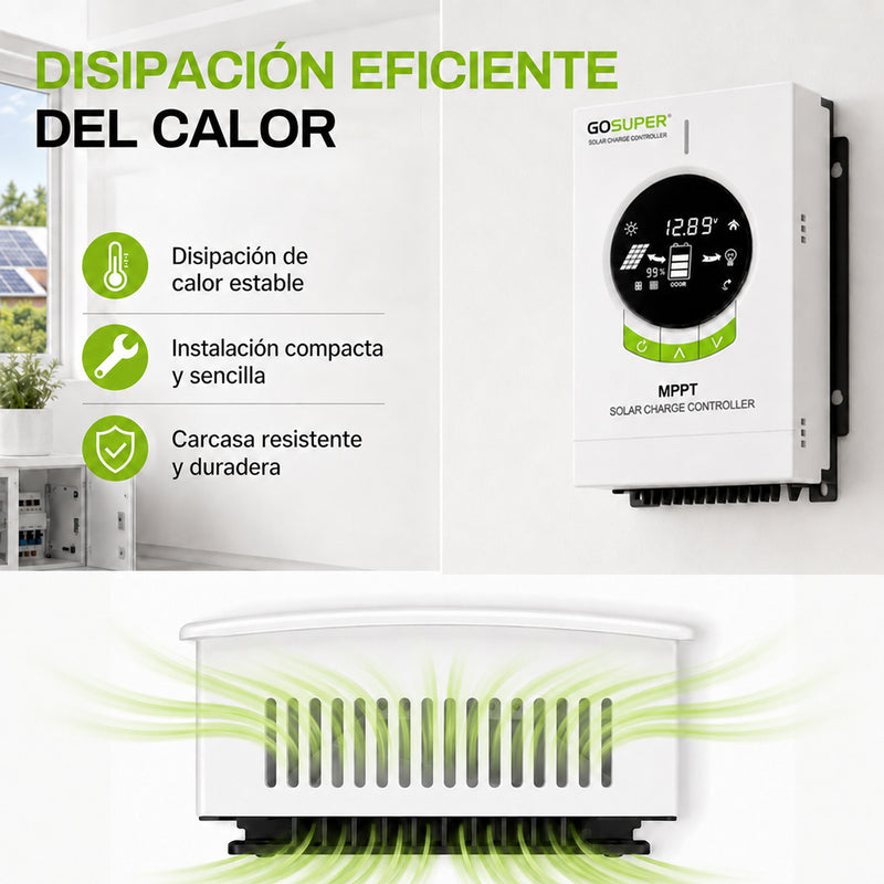 T-DAY Controlador Solar MPPT 60A (12V/24V/36V/48V)