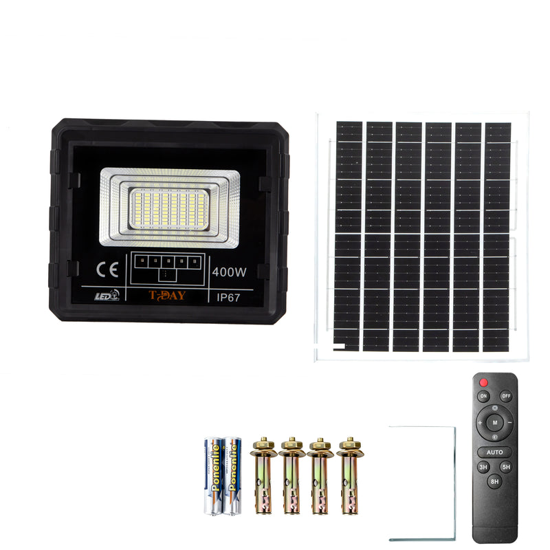 T-DAY Reflector Solar de 400W en ABS equipado con mando a distancia