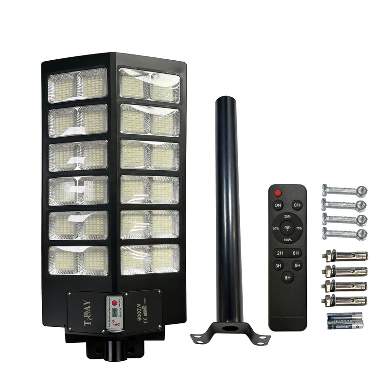 T-DAY 6000w Lámpara Solar Exterior de ángulo súper amplio