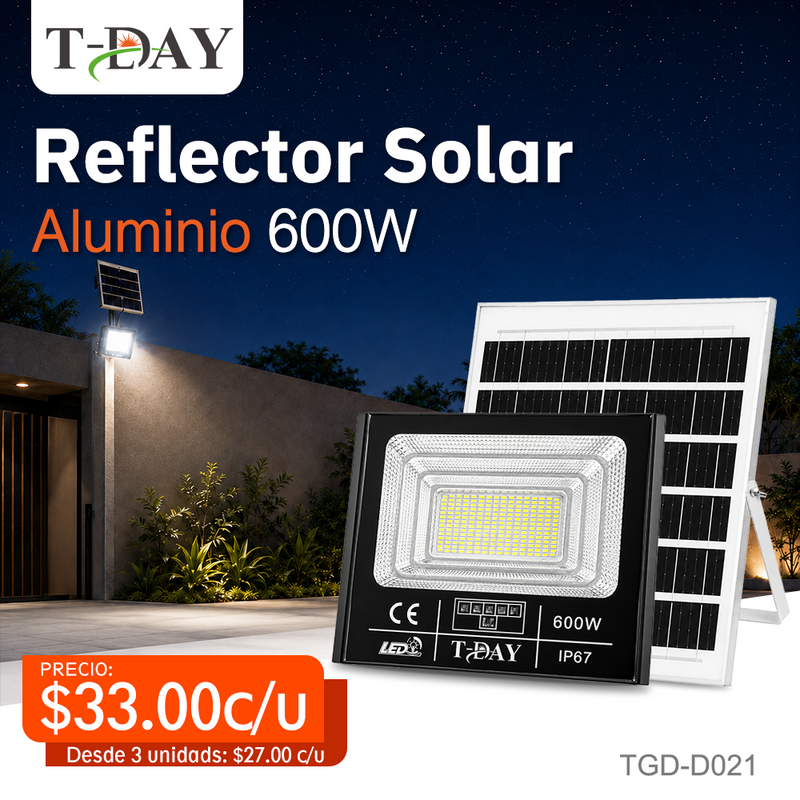 T-DAY Reflector Solar de Aluminio Die-cast de 600W