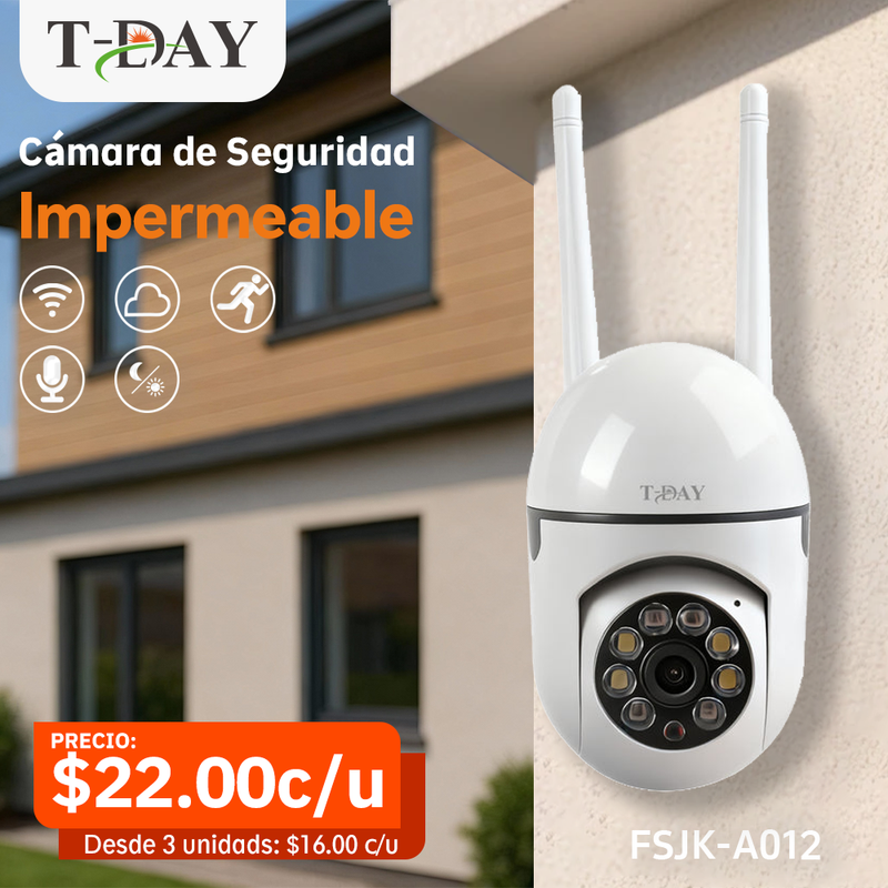 T-DAY  mini Cámara de seguridad Impermeable permite la tarjeta 128GB (2Mpx)