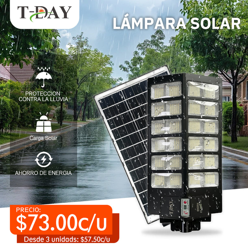 T-DAY 5000w Lámpara Solar Exterior de ángulo súper amplio
