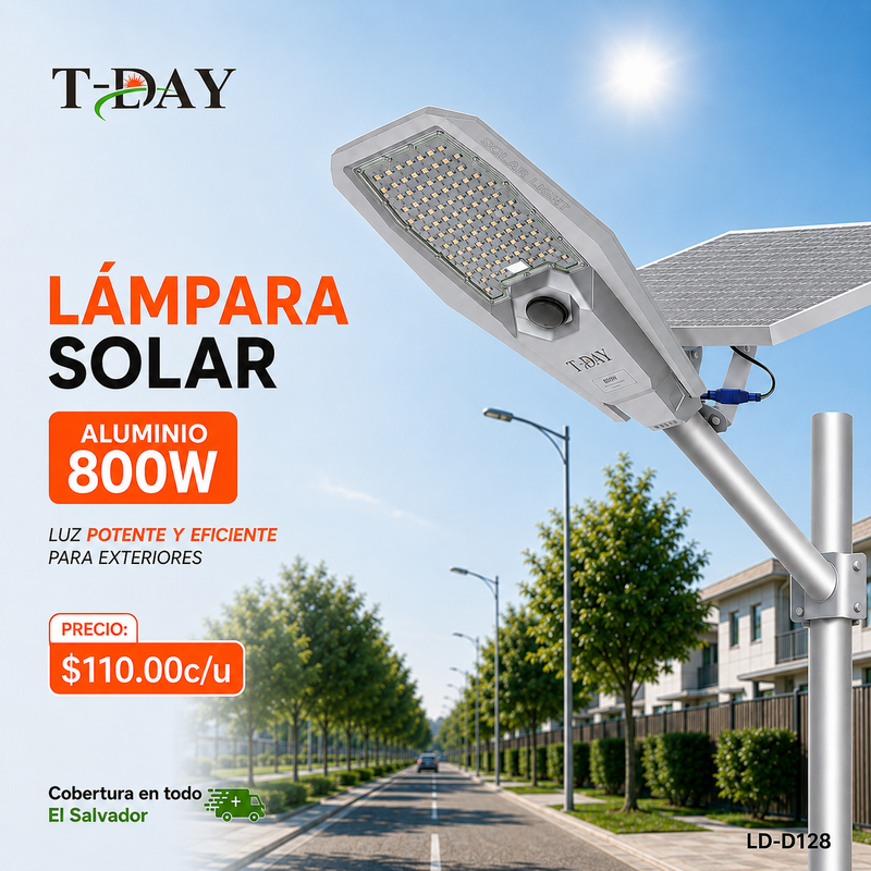 T-DAY Lámpara Solar 800W Serie Interestelar Premium