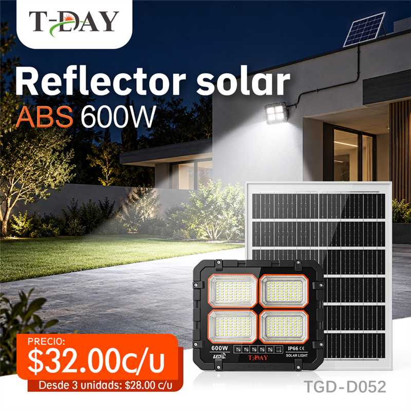 Reflector Solar LED King Kong 600W ABS con Control Remoto