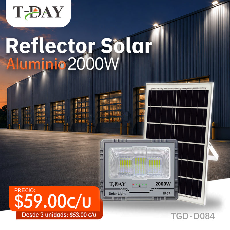 T-DAY Reflector solar de aluminio 2000W - Serie Tiangong 1