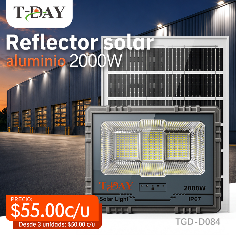 T-DAY Reflector solar de aluminio 2000W - Serie Tiangong 1