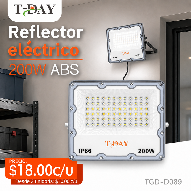T-DAY Reflector LED Enchufable 200W