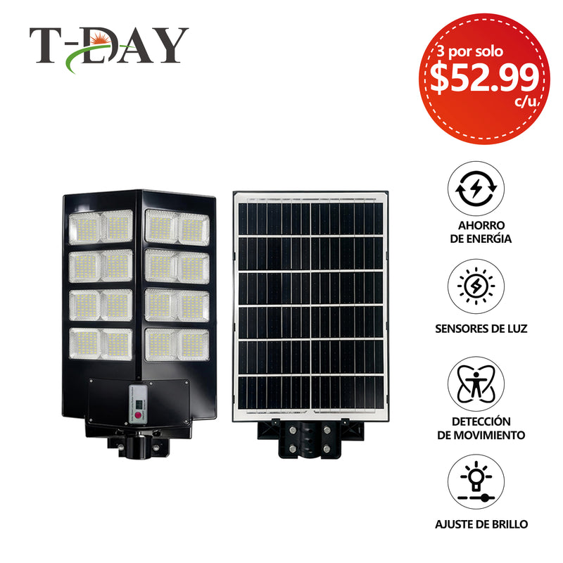 T-DAY 3000w Lámpara Solar Exterior de ángulo amplio