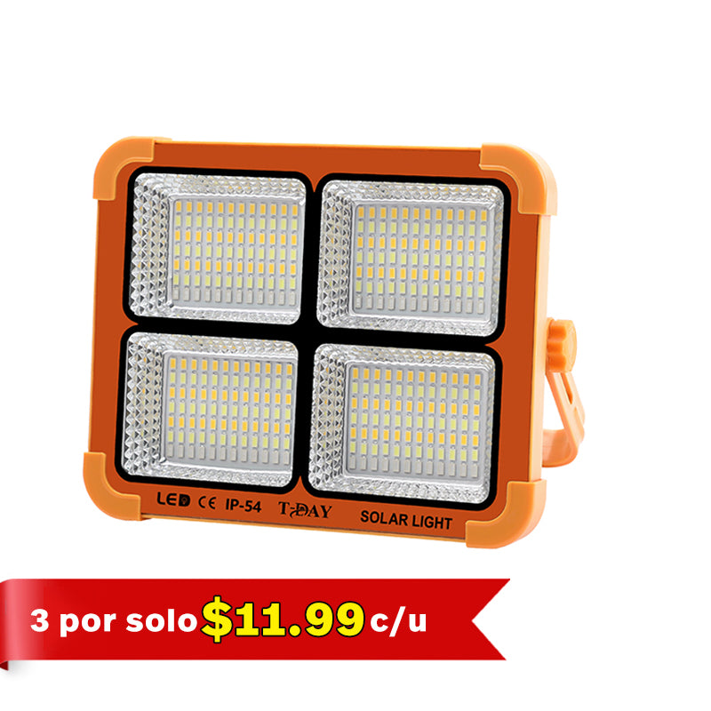 T-DAY Reflector Solar de 200W en ABS con 336 luces LED y tres modos de luz