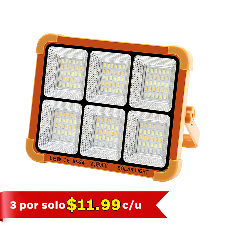 T-DAY Reflector Solar de 200W en ABS con 180 luces LED y tres modos de luz
