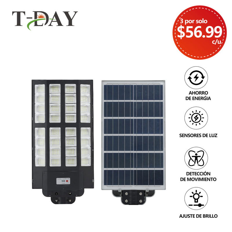 T-DAY Lámpara Solar Integrada de 5000W para Patio Exterior