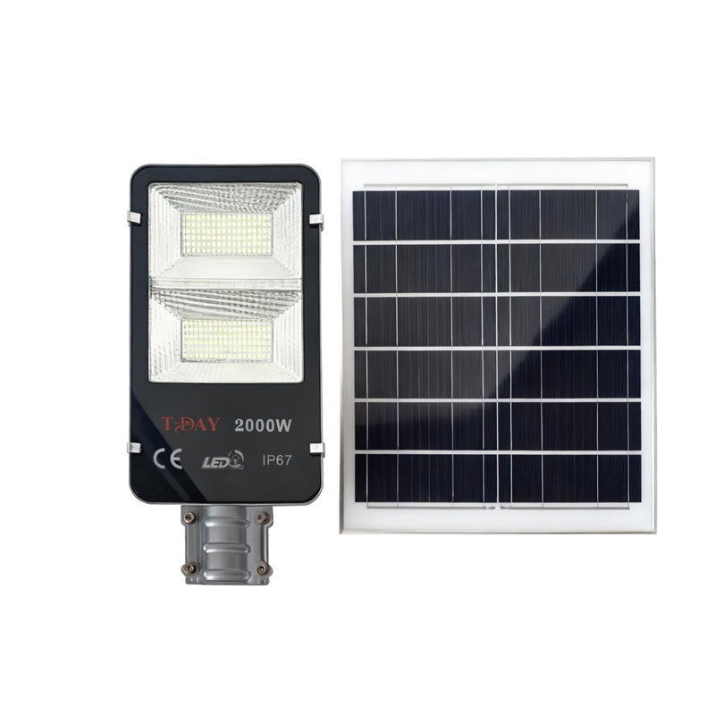 T-DAY Lámpara Solar de 2000W de aluminio fundido, sencilla y compacta